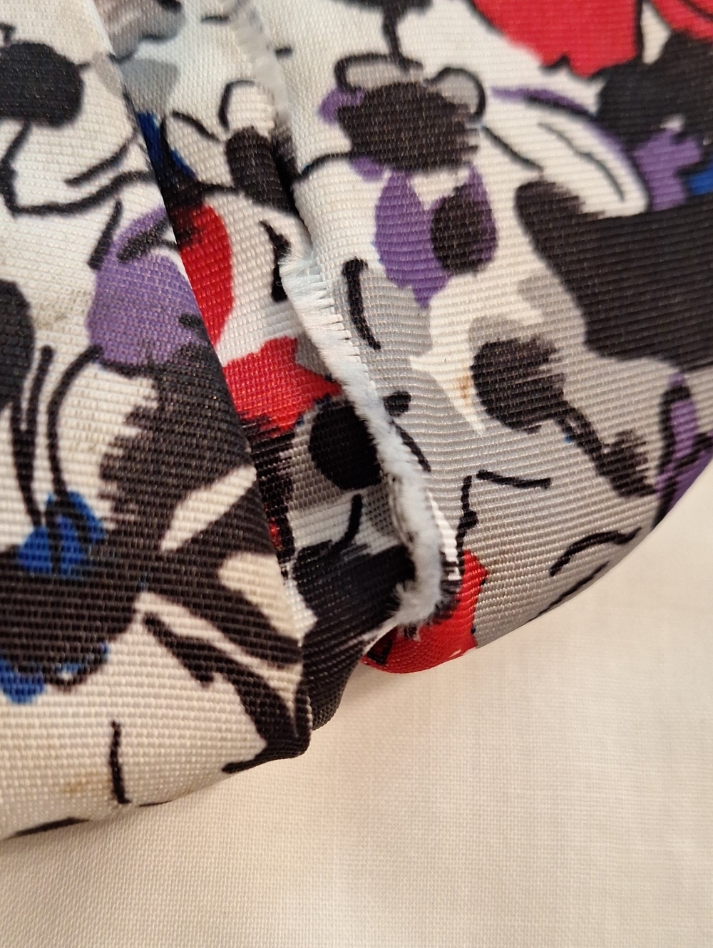 ELLE Multicolor Floral Shoulder Bag with Purple Trim - Picture 8 of 14
